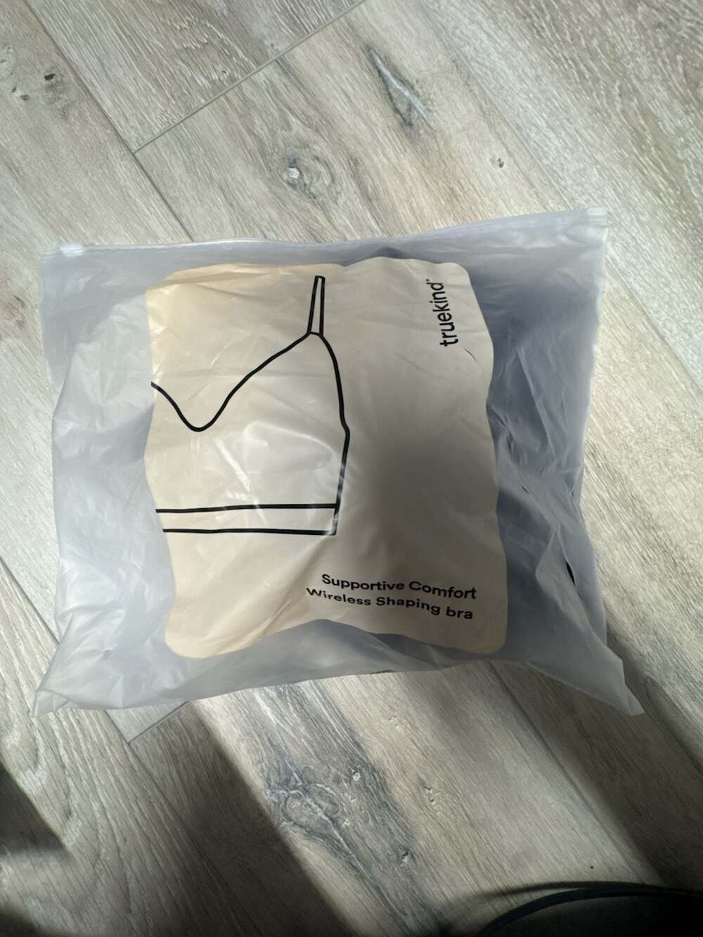 Truekind Supportive Comfort Wireless Shaping Bra Black Size 2XL